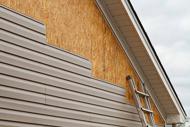 Professional Storm Damage Siding Repair technician working in Loretto, TN